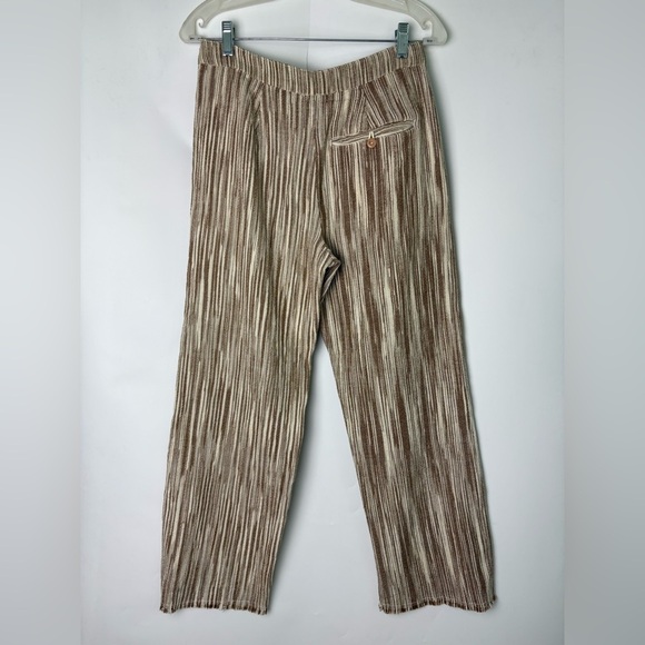 Free People Marta Yarn Striped Dyed Trouser Pants Fringe Hem - Picture 4 of 7